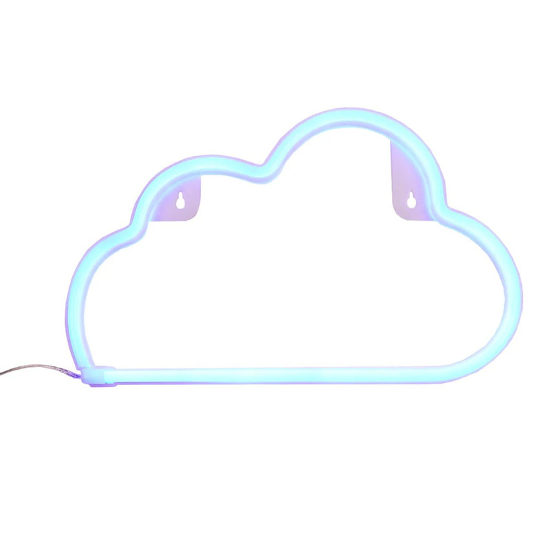 Led Neon Cloud Shape - Blue - إضاءة